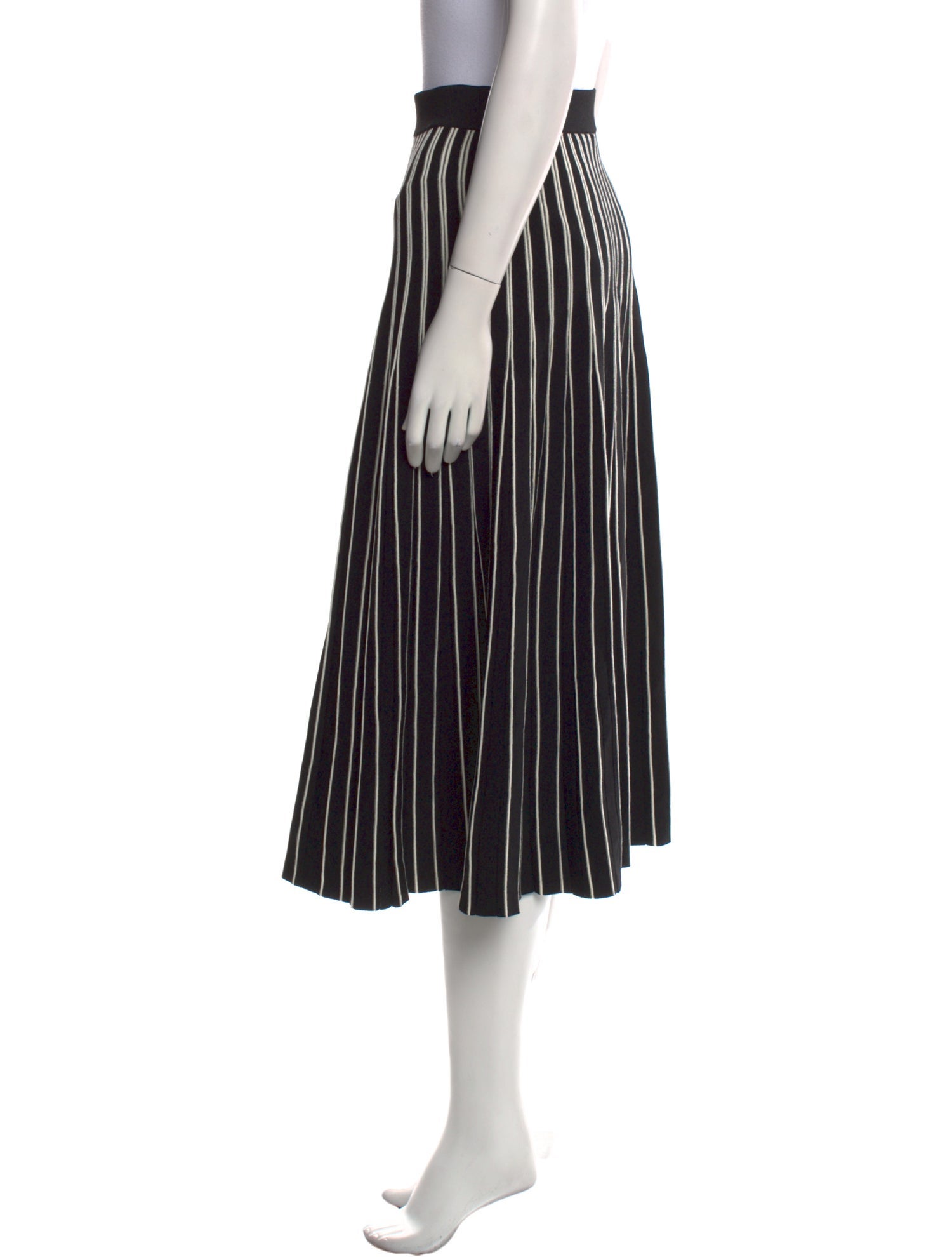 Tory Burch Striped Midi Length Skirt