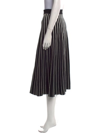 Tory Burch Striped Midi Length Skirt