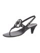 Tory Burch Leather Lasercut Accents Slingback Sandals