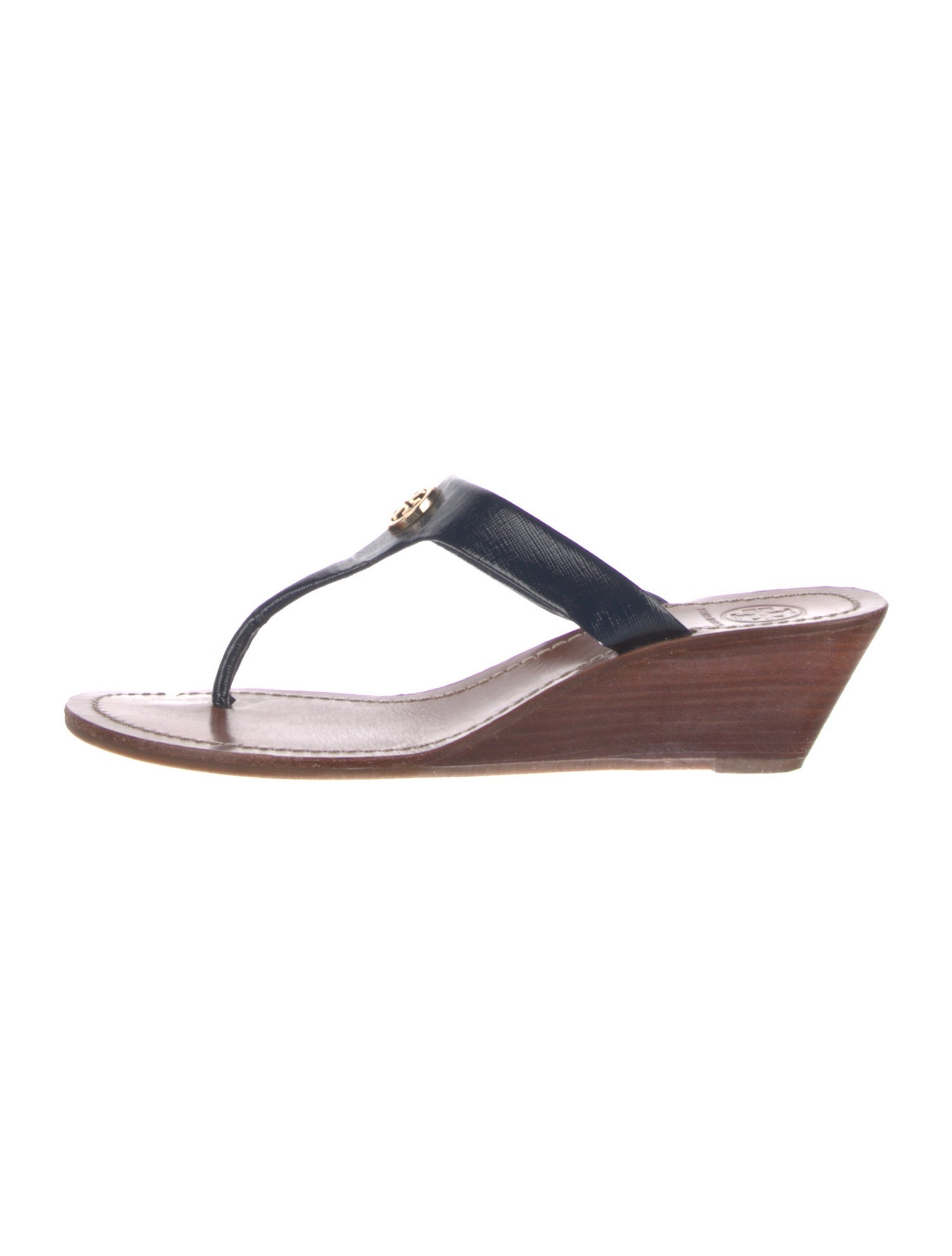 Tory Burch Leather T-Strap Sandals