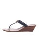 Tory Burch Leather T-Strap Sandals