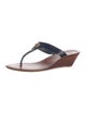 Tory Burch Leather T-Strap Sandals