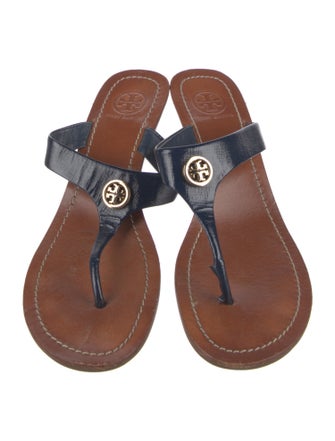 Tory Burch Leather T-Strap Sandals
