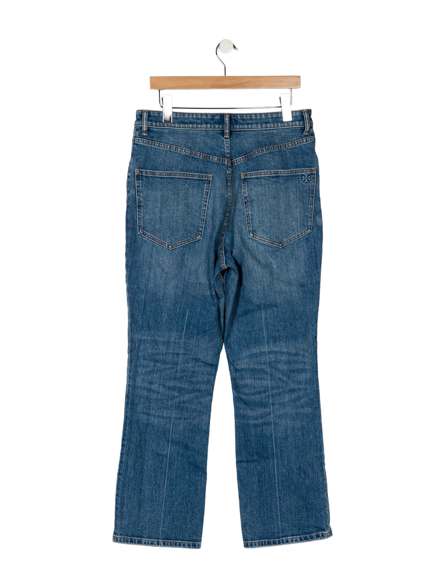 Tory Burch High-Rise Straight Leg Jeans