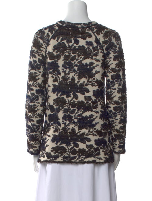 Tory Burch Printed Crew Neck Sweater