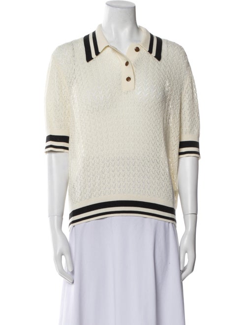 Tory Burch Striped Crew Neck Sweater