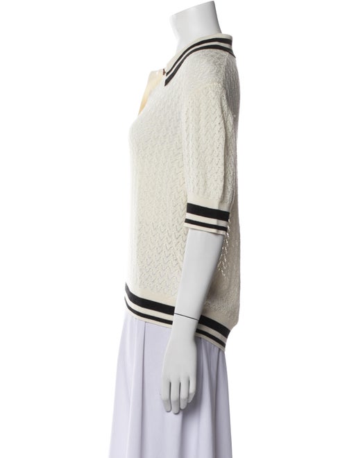 Tory Burch Striped Crew Neck Sweater