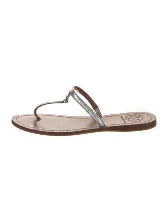 Tory Burch Leather T-Strap Sandals