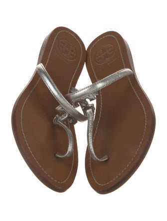 Tory Burch Leather T-Strap Sandals