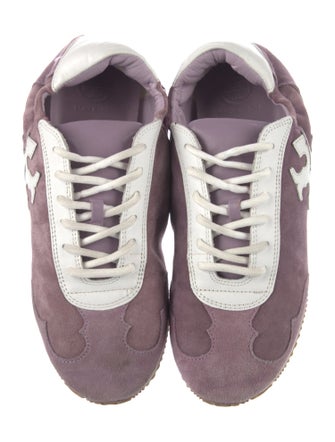 Tory Burch Suede Printed Sneakers