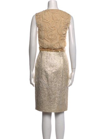 Tory Burch Bateau Neckline Knee-Length Dress