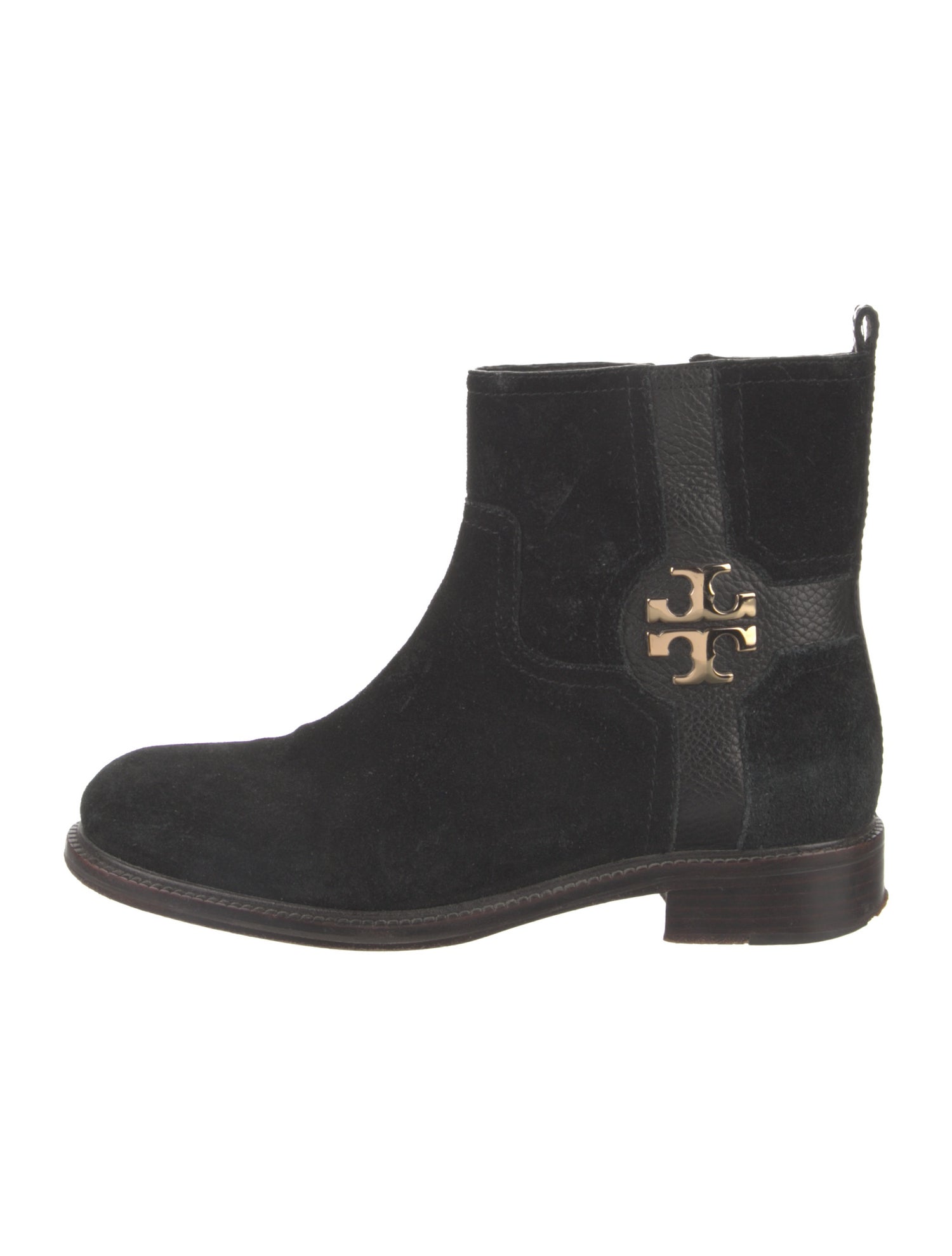 Tory Burch Suede Moto Boots