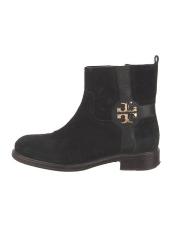 Tory Burch Suede Moto Boots
