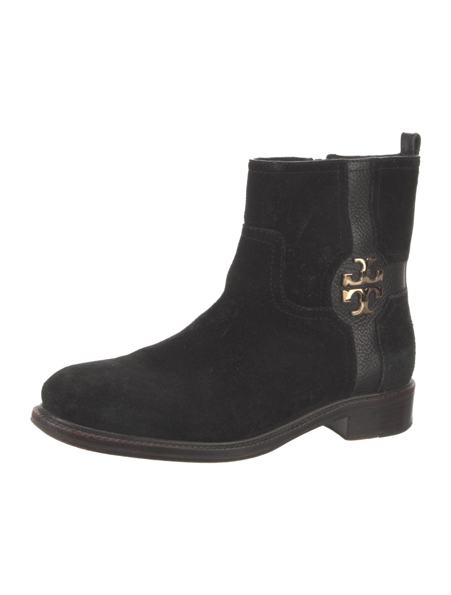Tory Burch Suede Moto Boots