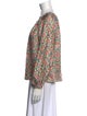 Tory Burch Silk Floral Print Blouse