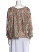 Tory Burch Silk Floral Print Blouse