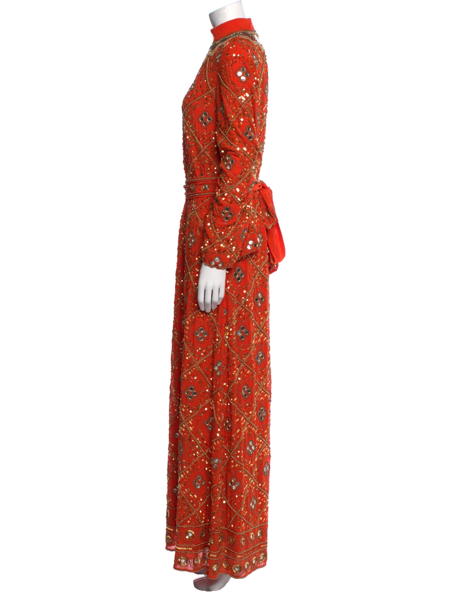 Tory Burch Floral Print Long Dress