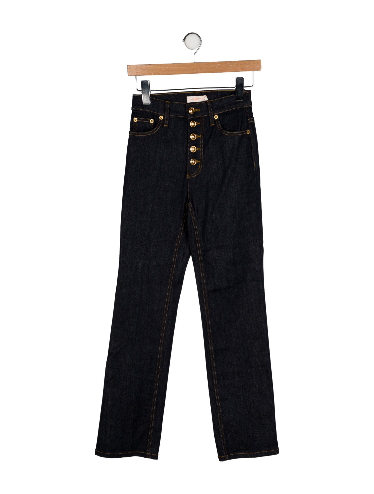 Tory Burch Mid-Rise Straight Leg Jeans w/ Tags