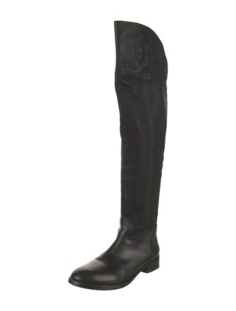 Tory Burch Leather Riding Boots
