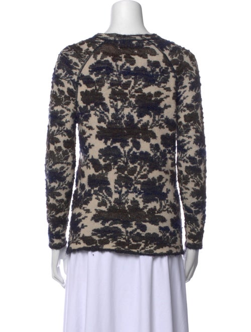 Tory Burch Printed Crew Neck Sweater
