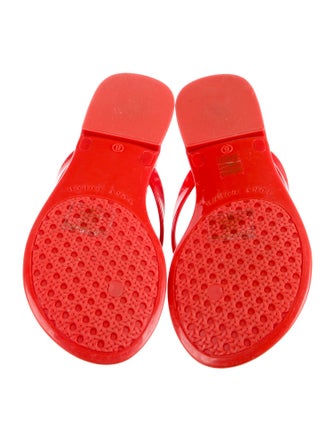 Tory Burch Signature Logo Rubber Flip Flops