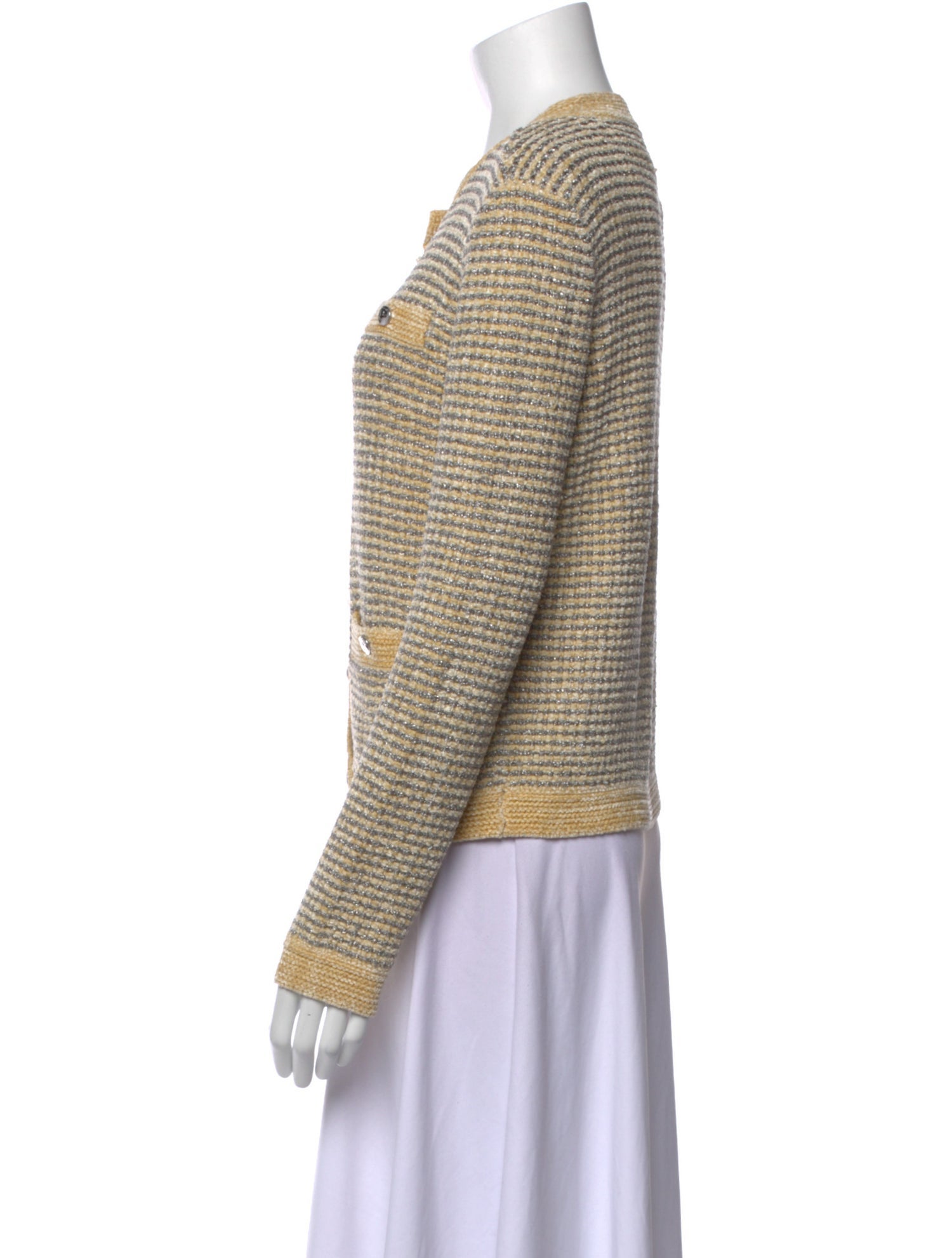 Tory Burch Striped Crew Neck Sweater