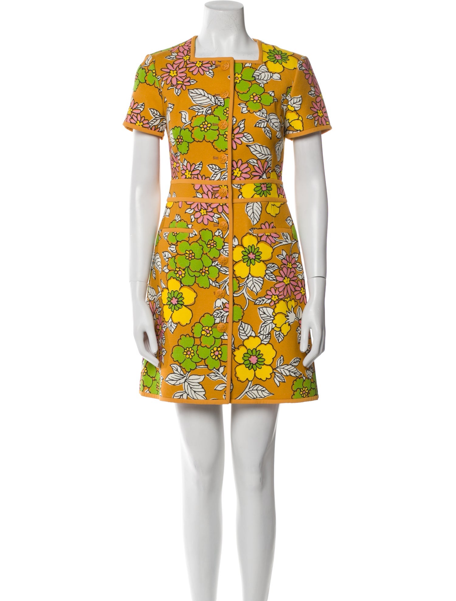 Tory Burch Floral Print Mini Dress