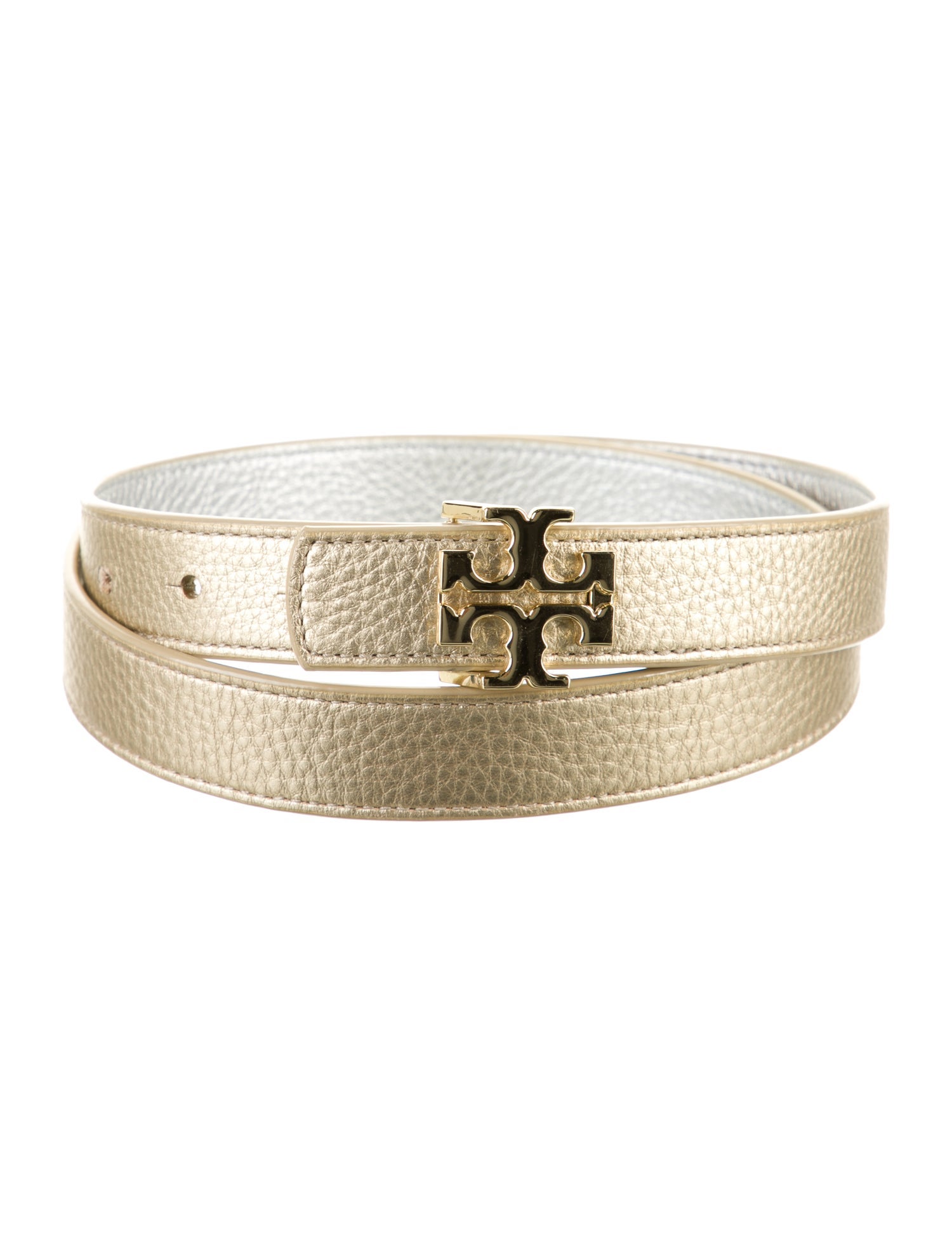 Tory Burch Skinny Leather Belt