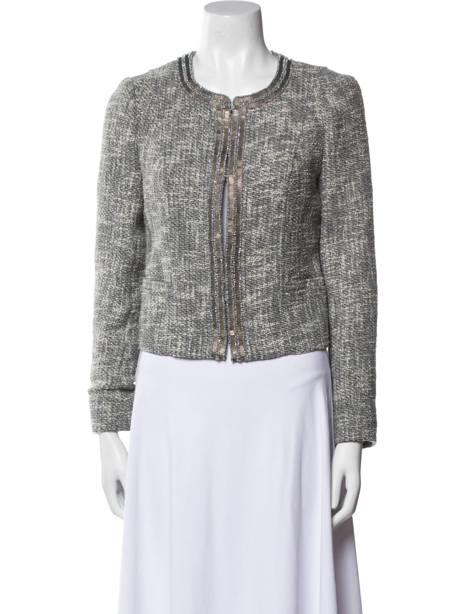 Tory Burch Tweed Pattern Evening Jacket