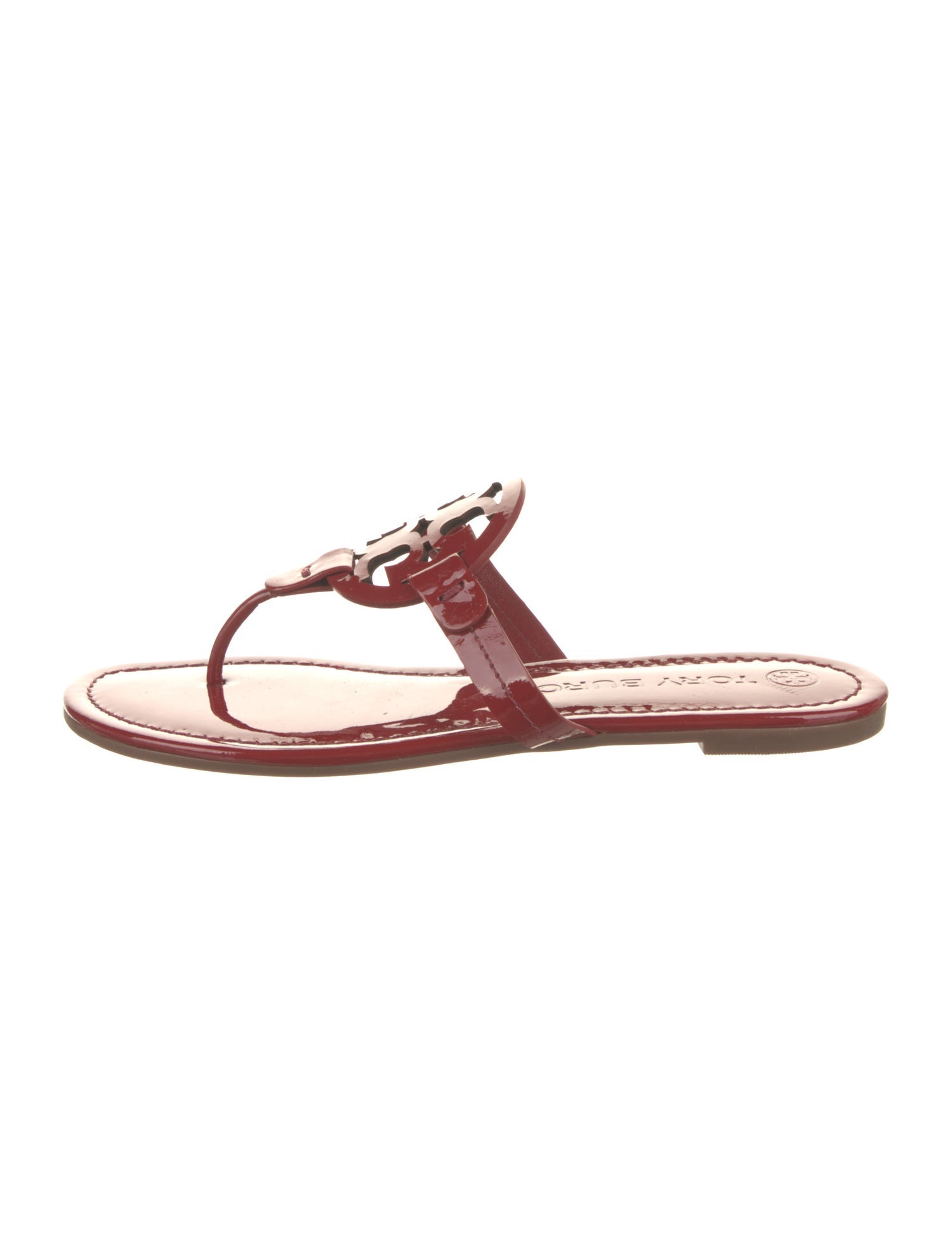 Tory Burch Patent Leather Flip Flops