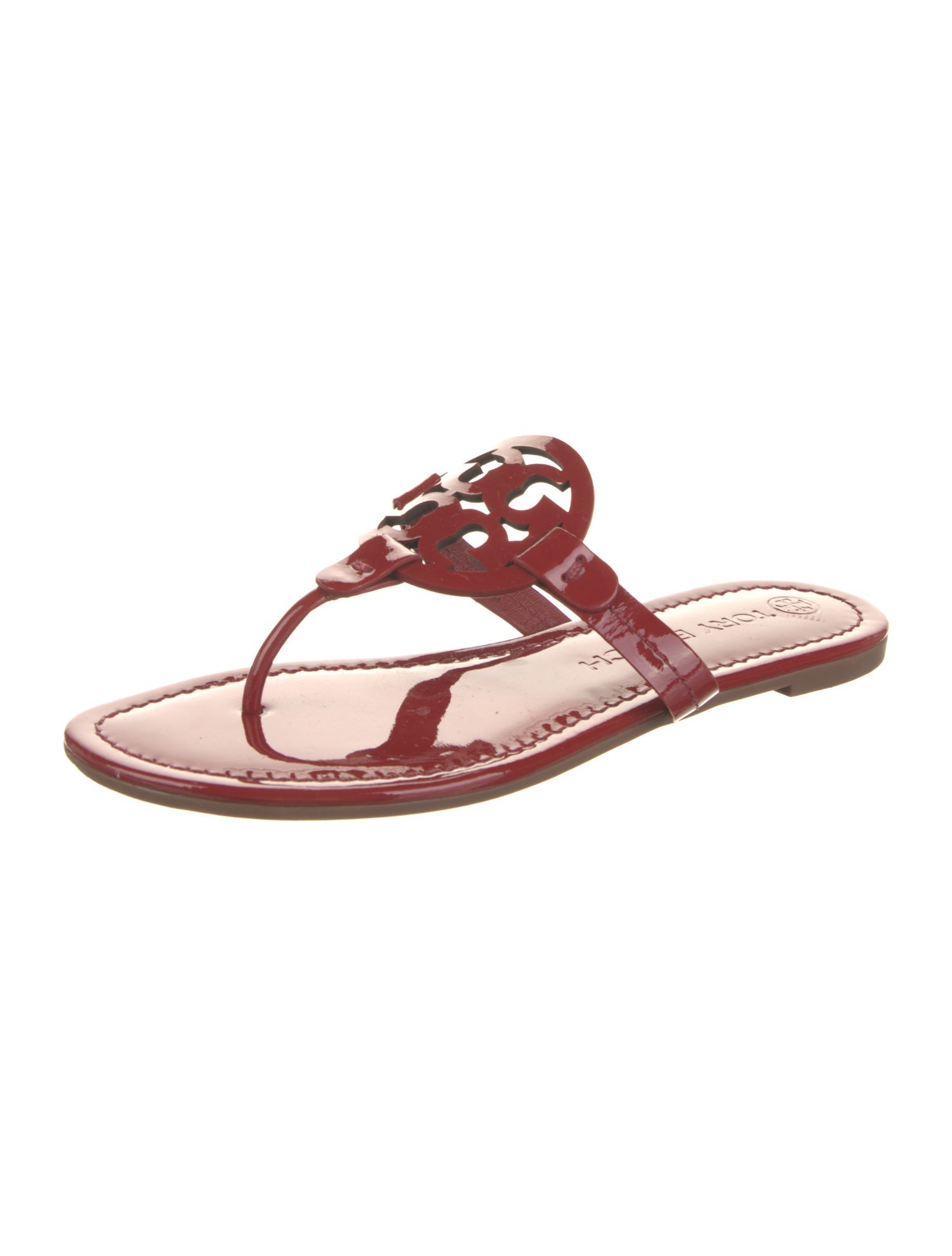 Tory Burch Patent Leather Flip Flops