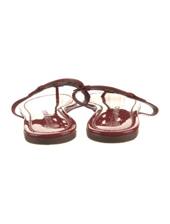 Tory Burch Patent Leather Flip Flops