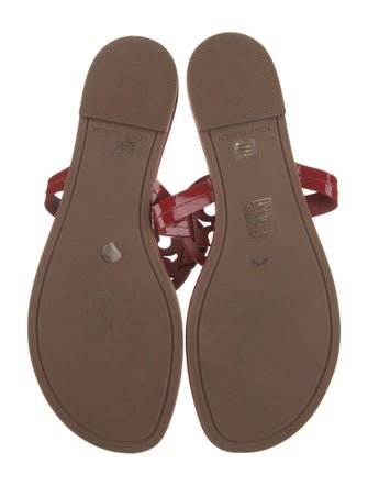 Tory Burch Patent Leather Flip Flops
