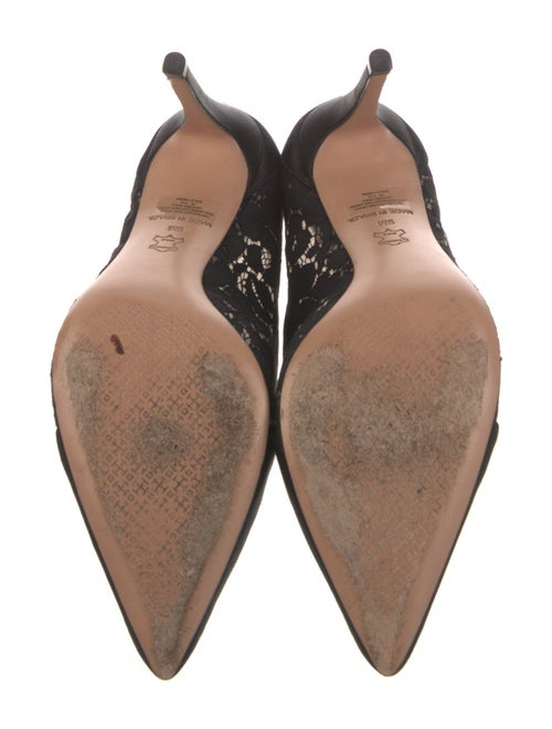 Tory Burch Satin Leather Trim Embellishment Pumps