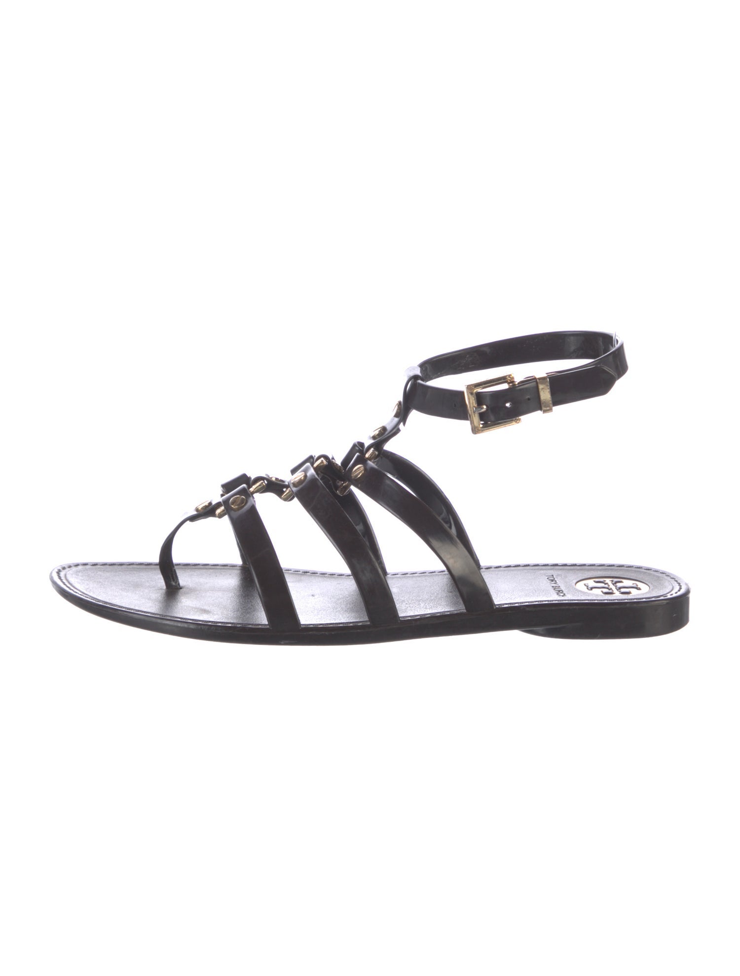 Tory Burch PVC Studded Accents Gladiator Sandals