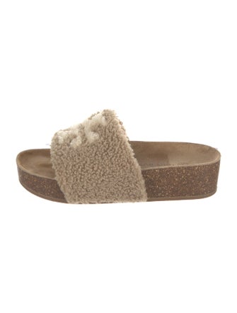 Tory Burch Shearling Slides