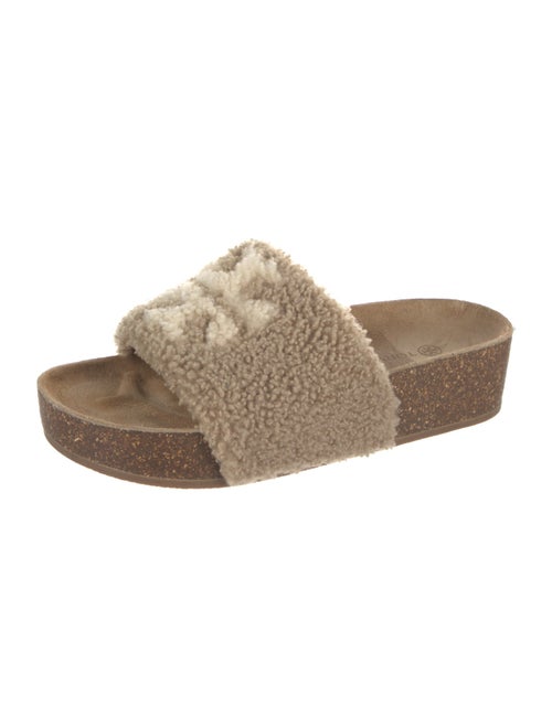Tory Burch Shearling Slides