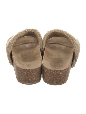 Tory Burch Shearling Slides
