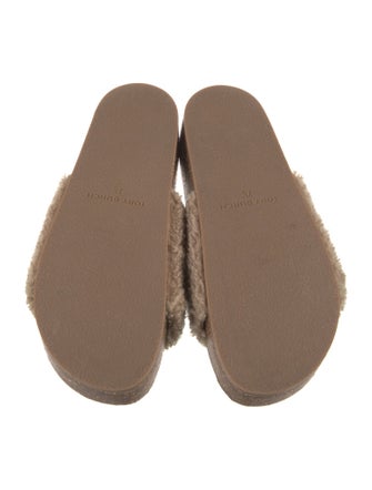 Tory Burch Shearling Slides