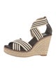 Tory Burch Leather Striped Espadrilles