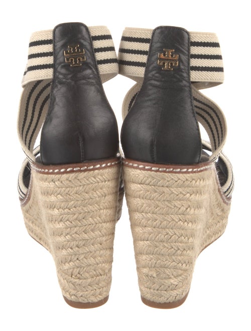 Tory Burch Leather Striped Espadrilles