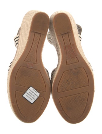 Tory Burch Leather Striped Espadrilles