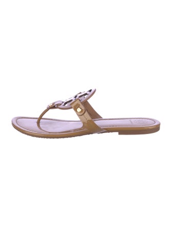 Tory Burch Patent Leather Flip Flops