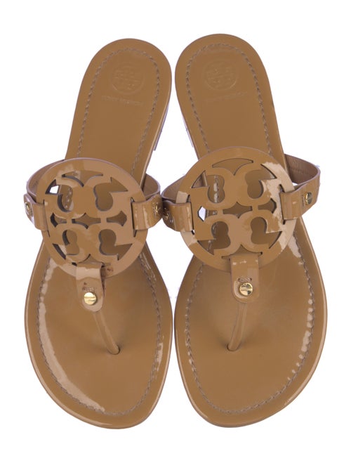 Tory Burch Patent Leather Flip Flops