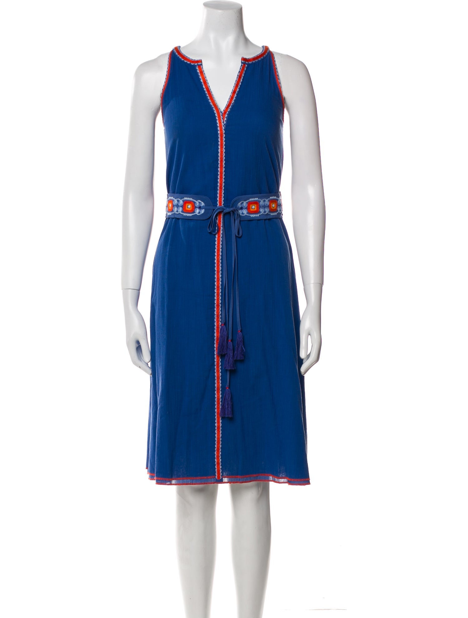 Tory Burch V-Neck Knee-Length Dress