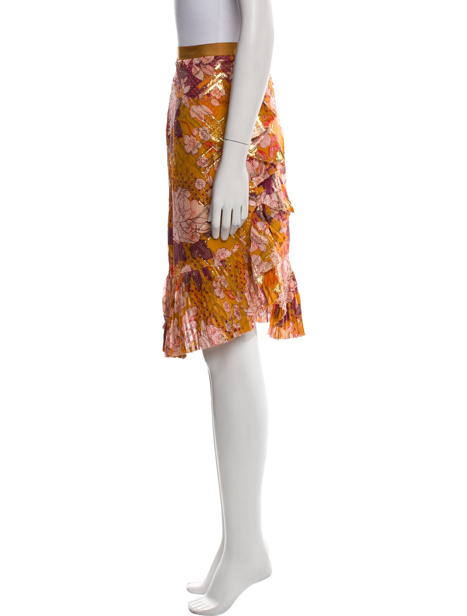 Tory Burch Silk Knee-Length Skirt