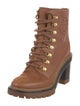 Tory Burch Leather Lace-Up Boots