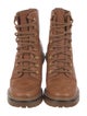 Tory Burch Leather Lace-Up Boots