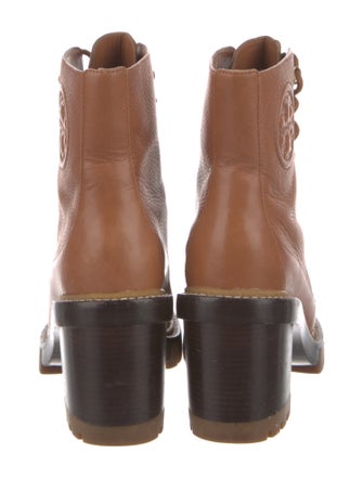 Tory Burch Leather Lace-Up Boots