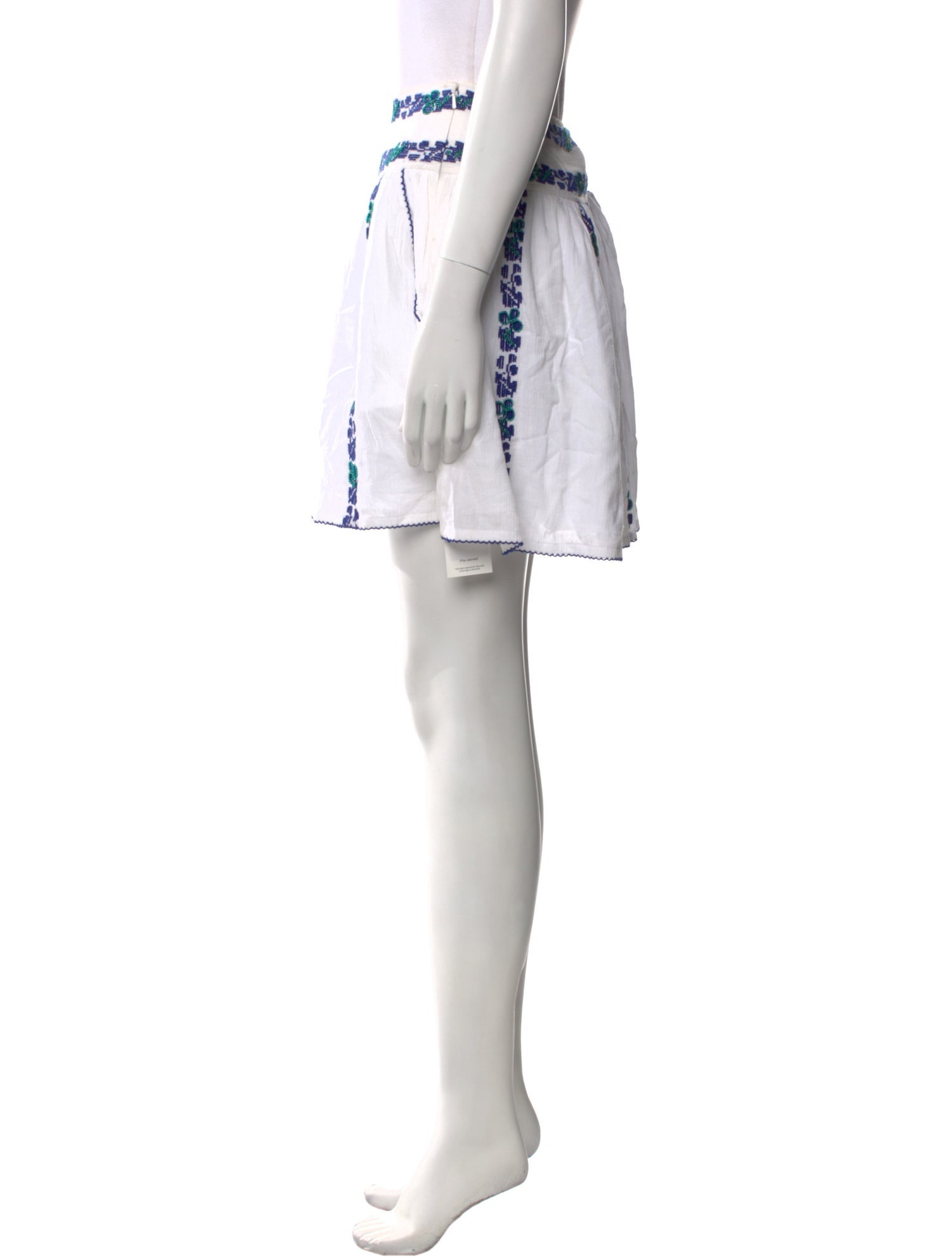 Tory Burch Striped Mini Skirt